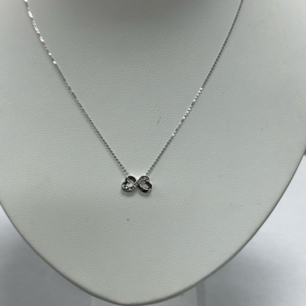 Elegant Diamond  Infinity Necklace